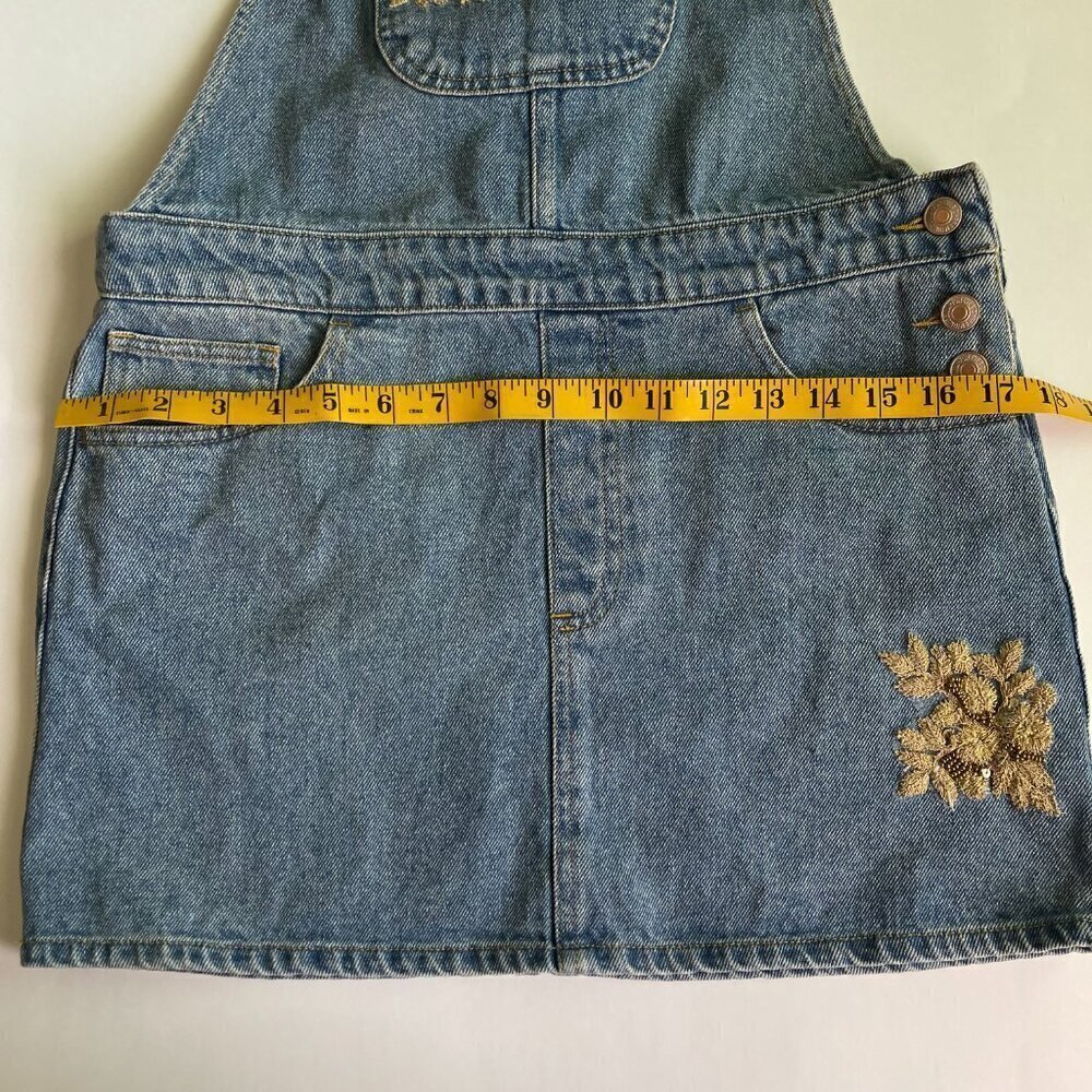 Forever 21 Overall Denim Mini Skirt Size 27 - Picture 8 of 8